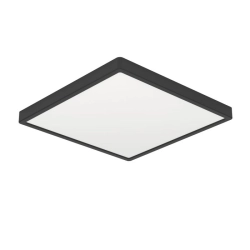 FUEVA 6 Plafon LED 7W 2700/4000/6500K IP44 czarny kwadratowy / oprawa natynkowa 901328 EGLO