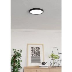 FUEVA 6-Z Plafon LED 14,3W RGB+TW IP44 czarny okrągły / oprawa natynkowa 901373 EGLO