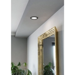 FUEVA 6 Oprawa wpuszczana LED 6,3W 2700/4000/6500K czarna 11,9 cm 901387 EGLO