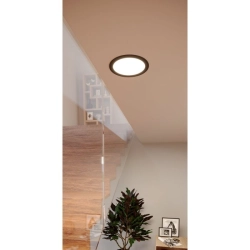 FUEVA 6 Oprawa wpuszczana LED 10,5W 2700/4000/6500K czarna 16,8 cm 901388 EGLO