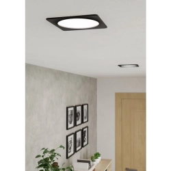 FUEVA 6 Oprawa wpuszczana LED 10,5W 2700/4000/6500K czarna 16,6 cm 901392 EGLO