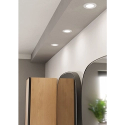 FUEVA 6 Oprawa wpuszczana LED 3,7W 2700/4000/6500K IP44 biała 8,8 cm 901416 EGLO