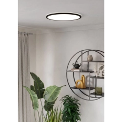 ROVITO-R oprawa sufitowa Plafon LED 50cm IP44 na pilota Czarny okrągły 901455 EGLO
