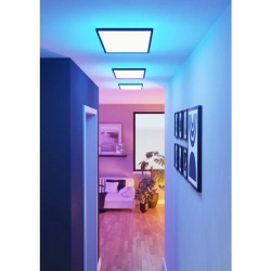 ROVITO-Z oprawa sufitowa Plafon LED 57x30cm IP44 RGB+TW Czarny prostokątny 901469 EGLO