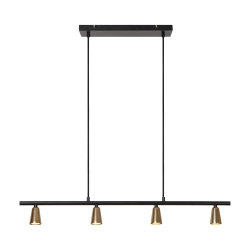TIANA Lampa wisząca – Szampańska – 4xGU10 – 25W – Metal 65401/04/05 Lucide - zdjęcie produktu