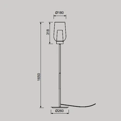 Lampa podłogowa Mantra Nora 8402MA - zdjęcie dodatkowe 1