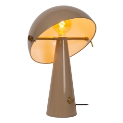 BARONE Lampa stołowa – Taupe – Ø38 – 1xE27 – 40W – Metal 65502/52/41 Lucide - zdjęcie produktu