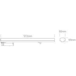 WHITE 30W CCTV TRACK LIGHT 230V 65664AT/W/V ONE LIGHT