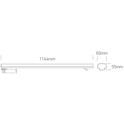 BLACK 40W CCTV TRACK LIGHT 230V 65664BT/B/V ONE LIGHT