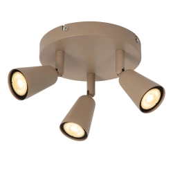 TIANA Spot sufitowy – Taupe – 3xGU10 – 25W – Metal 65901/13/41 Lucide - zdjęcie produktu