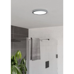 FUEVA 6 Plafon LED 11,5W 2700/4000/6500K IP44 chrom okrągły / oprawa natynkowa 901763 EGLO
