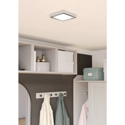 FUEVA 6 Plafon LED 7W 2700/4000/6500K IP44 chrom kwadratowy / oprawa natynkowa 901765 EGLO