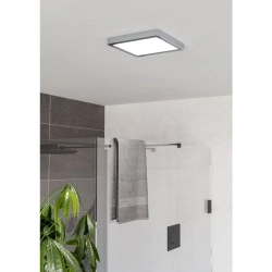 FUEVA 6 Plafon LED 10,5W 2700/4000/6500K IP44 chrom kwadratowy / oprawa natynkowa 901766 EGLO