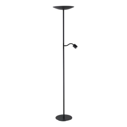 CONIVARINO Lampa podłogowa LED czarna z lampką do czytania 2700K 901977 EGLO