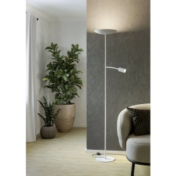 CONIVARINO Lampa podłogowa LED biała z lampką do czytania 2700K 901978 EGLO