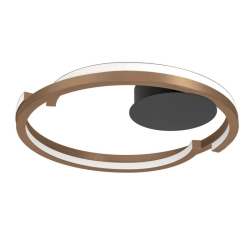 MEZZOMONTE Lampa sufitowa LED CCT / ściemnialna Brąz Ø48cm 901825 EGLO