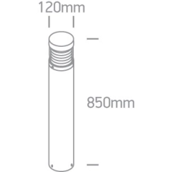 Lampa stojąca The LED Bollards Range Die cast 67034/AN/W ONE LIGHT