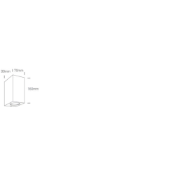 The GU10 Outdoor Cube Lights ABS+PC ONE 67142K/W LIGHT