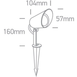 Reflektor LED Garden Spots IP65 67458/B/W ONE LIGHT