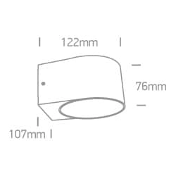 kinkiecik.pl Arosa K 67480B/AN/W kinkiet antracyt góra-dól COB LED 3000K IP65 2X6W 230V; nieściemnialny zasilacz LED w zestawie ONE LIGHT