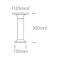 Kinkiecik.pl Belia 67490/B/W czarny słupek ogrodowy LED 3000K IP54 30cm 6,5W 230V; zasilacz 300mA w zestawie ONE LIGHT