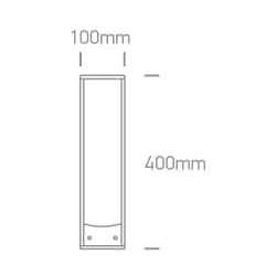 Kinkiecik.pl 67494/AN ogrodowy słupek w kolorze atracyt IP44 40cm z gniazdami Schuko 2x1000W ONE LIGHT