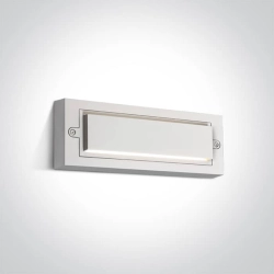 Susan 67502B/W/W biały kinkiet zewnętrzny AC LED 6W 230V 3000K IP65 dark light ONE LIGHT