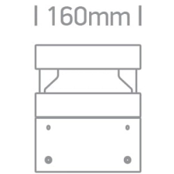 kinkiecik.pl Tizi 67510/AN/W słupek ogrodowy w kolorze antracytu LED 20W 230V 3000K IP65 20cm ONE LIGHT