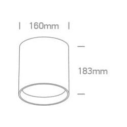 kinkiecik.pl Korfez 12108D/B/W czarny cylinder LED 8W 3000K 230V CRI97 dark light; odbłyśnik należy zamówić osobno; w komplecie nieściemnialny zasilacz LED ONE LIGHT