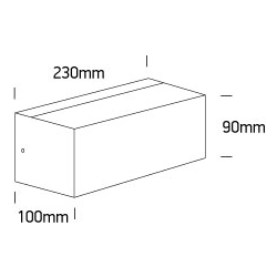 Indoor/Outdoor Wall Light 67518/W IP65 ONE LIGHT
