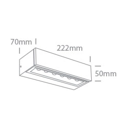 67526A1/W/W WHITE WALL 8W WW IP65 230V One Light