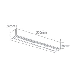 67526A3/AN/W ANTHRACITE WALL 13W WW IP65 230V One Light