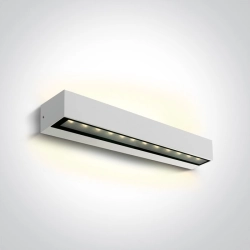 67526B2/W/W WHITE WALL 2x10W WW IP65 230V One Light