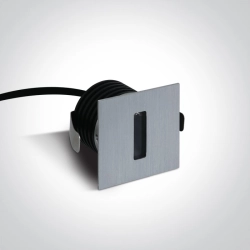 Oświetlenie schodowe Indoor/Outdoor Decorative Wall Recessed Aluminium 68004/AL/W ONE LIGHT