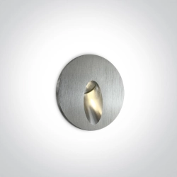 Oświetlenie schodowe Indoor/Outdoor Dark Light Wall Recessed 68030/AL/W IP54 ONE LIGHT