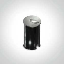 Oświetlenie schodowe Indoor/Outdoor Dark Light Wall Recessed 68030/AL/W IP54 ONE LIGHT