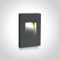 Oprawa wpuszczana Outdoor Dark Light Wall Recessed Die cast 68062/AN/W IP65 ONE LIGHT