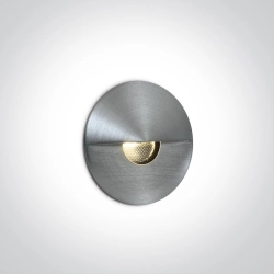 Oświetlenie schodowe Indoor/Outdoor Decorative Wall Recessed Aluminium 68070/AL/W ONE LIGHT