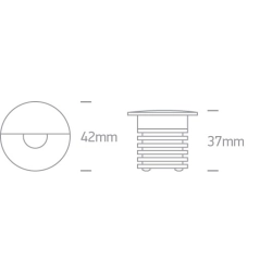 Oświetlenie schodowe Indoor/Outdoor Decorative Wall Recessed Aluminium 68070/B/W ONE LIGHT
