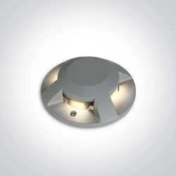 kinkiecik.pl Mauri 69058C/G/W szary zewnętrzny wpust COB LED 3000K IP67 4X3W 100-240V; nieściemnialny zasilacz LED w zes