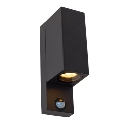 ZARO IR Kinkiet Zewnętrzny 2xGU10 IP65 Czujnik ruchu i dzień/noc Czarny 69802/02/30 Lucide - zdjęcie produktu