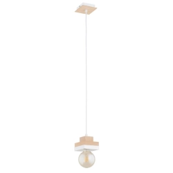 Lampa wisząca MIKO 1xE27 Biała 61543 ALFA
