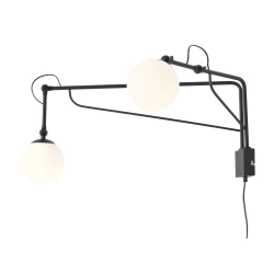 KINKIET SOHO GLASS 2 CZARNY 1105D1 ALDEX - zdjęcie produktu