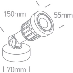 Reflektor LED Garden Spots IP65 7070/W ONE LIGHT