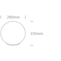 kinkiecik.pl Stone 7072 dekoracyjna lampa ogrodowa E27 20W D28cm IP65 100-240V; akcesoria do montażu w zestawie ONE LIGHT
