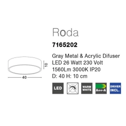 Plafon ALDEA LE41556 Luces Exclusivas - zdjęcie dodatkowe 1