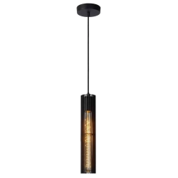 Lampa wisząca LIONEL Ø 6,5 cm 1xE27 czarny 73406/01/30 Lucide - zdjęcie produktu