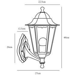 Lampa zewnętrzna Cardiff Up Wall light Black 74371003 Nordlux