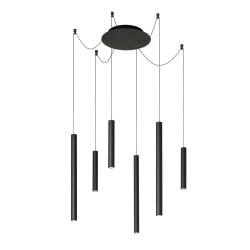 Lampa wisząca LORENZ LED Dim. 6x4W 3000K czarny 74403/06/30 Lucide - zdjęcie produktu