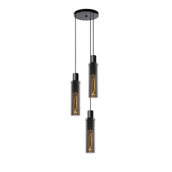 Lampa wisząca ORLANDO Ø 32 cm 3xE27 przydymiony szary 74404/13/65 Lucide - zdjęcie produktu
